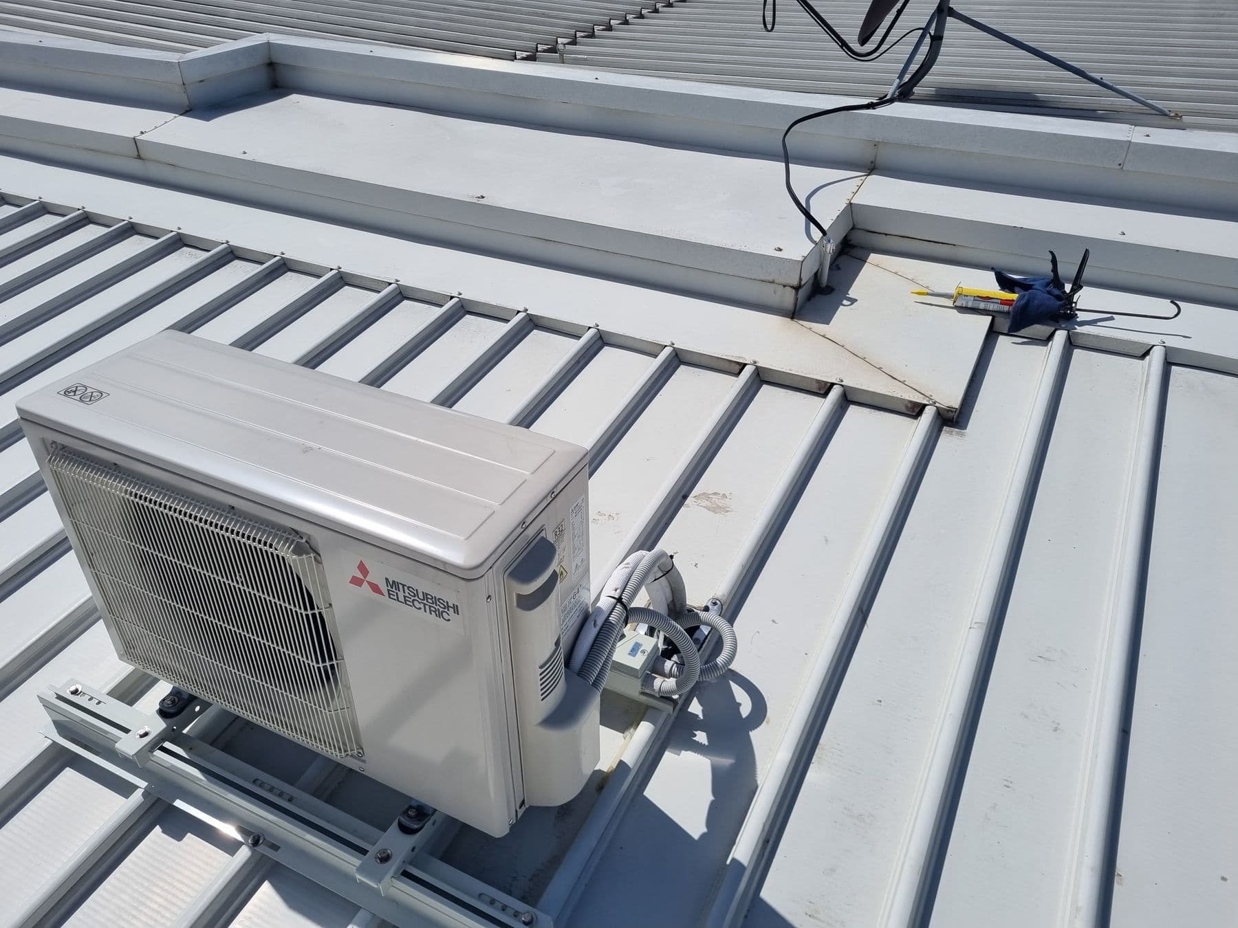 Air conditioning condenser installed by Standby Services